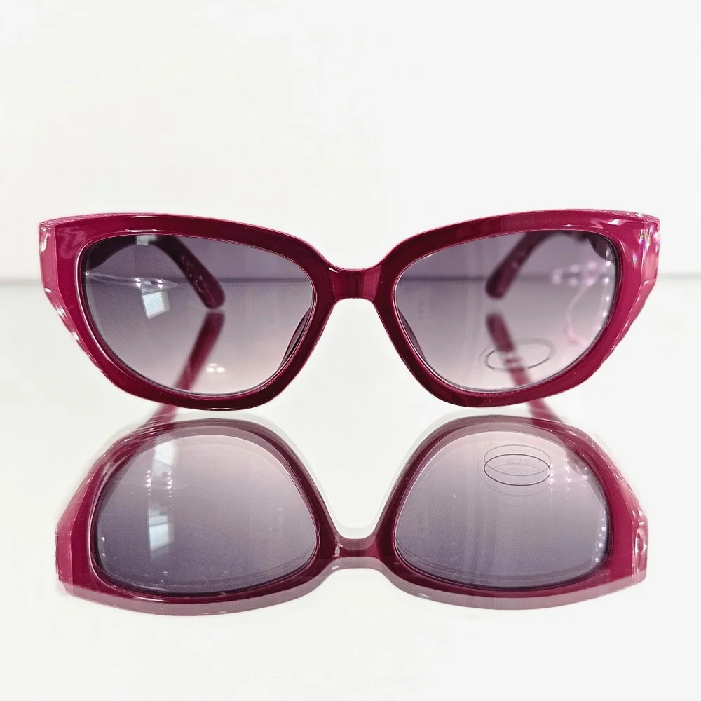 Bebe Sunglasses Women Pink Cat Eye Jewel Embellished Logo Barbiecore Vacation